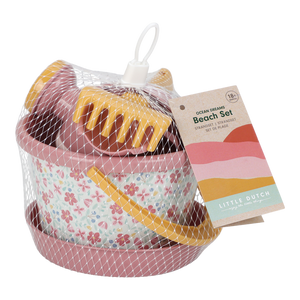 5-teiliges Strandset – Pink Flowers - Tublu.de