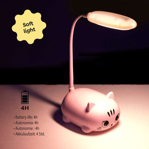LED-Lampe – Rosa Kätzchen