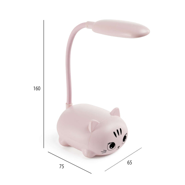 LED-Lampe – Rosa Kätzchen