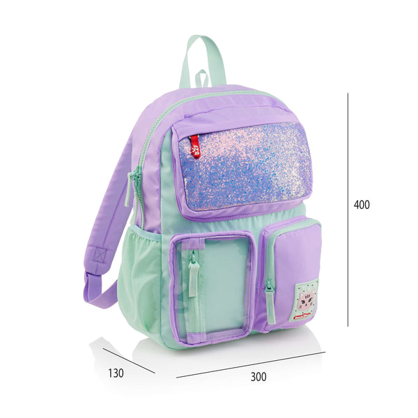 Vierkammer-Rucksack – Violett 17 l