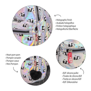 Kleiner holografischer Rucksack – Panda 5 l