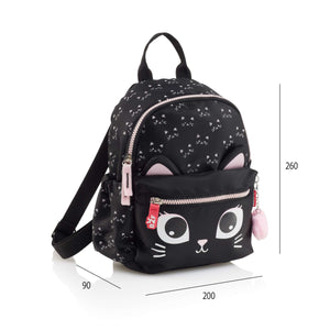 Kleiner Rucksack – Schwarze Katze 5 l