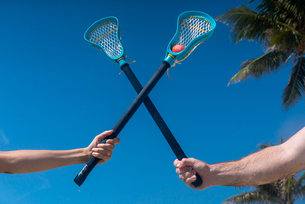 Wassergeschicklichkeitsspiel - Lacrosse blau