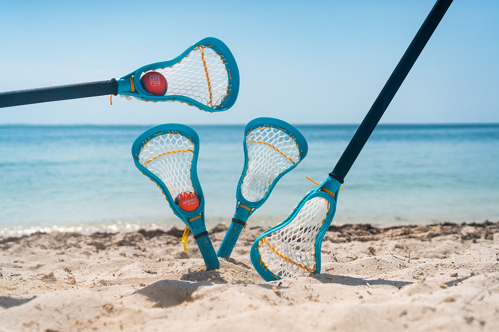 Wassergeschicklichkeitsspiel - Lacrosse blau