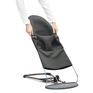 Zusätzlicher Stoffsitz für Babywippe BLISS 3D Jersey – Dunkelgrau