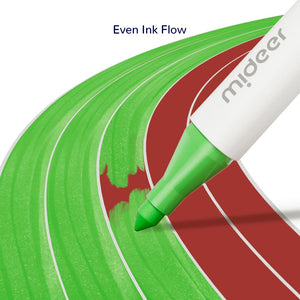 Abwaschbare Marker mit doppelter Spitze – 12 Farben - Tublu.de