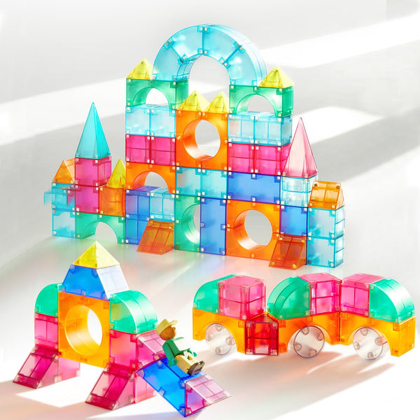 Magnetische Bausteine 3D - 46 Teile - Tublu.de