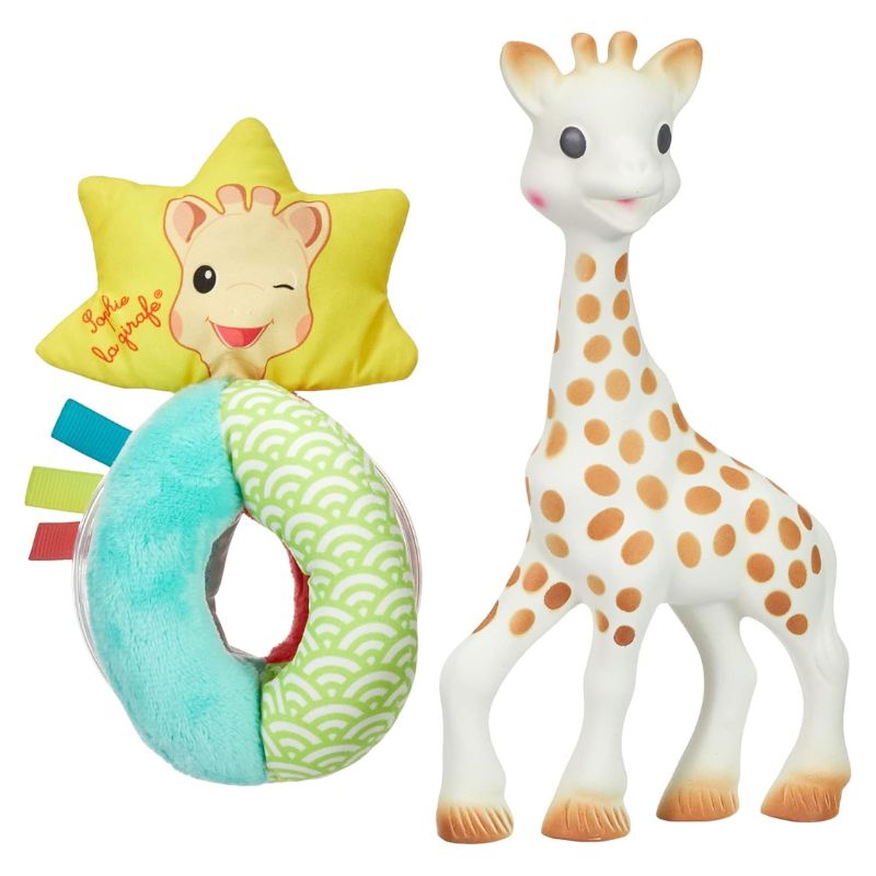 Geschenkset Sophie la girafe mit weicher Rassel - Tublu.de