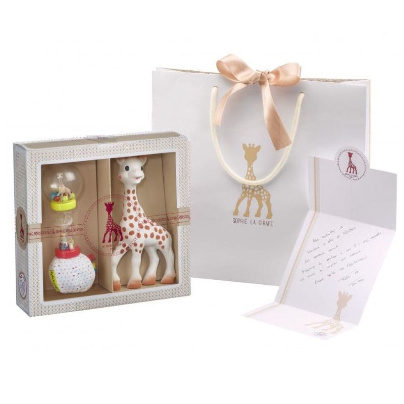 Geschenkset Sophie la girafe mit Maracas-Rassel - Tublu.de