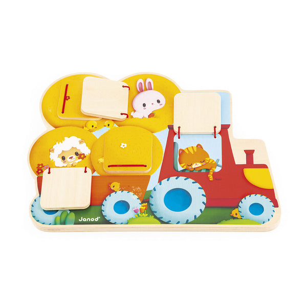 Holztafel zum Suchen und Finden – Traktor Bauernhof 12m+ - Tublu.de