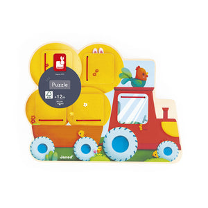 Holztafel zum Suchen und Finden – Traktor Bauernhof 12m+ - Tublu.de