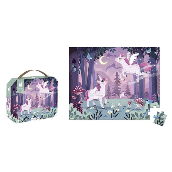 Puzzle im Koffer Made in France – Einhörner 54 Teile 5+