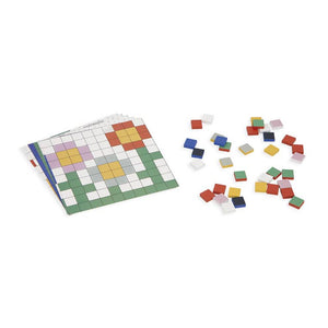 Holzpuzzle Mosaik Pixel – Symmetrie und Codierung 4in1 5+