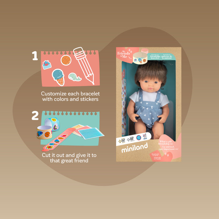 Puppe Junge My Friends & Me – Europäer Braunhaarig 38 cm