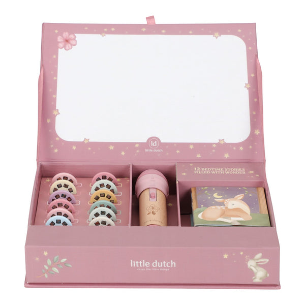 Latarka projektor z bajkami Little Dutch - Róż - Tublu.de