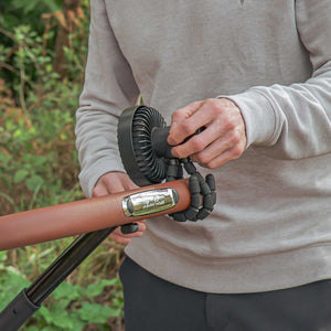 Windrad für Kinderwagen mit Akku