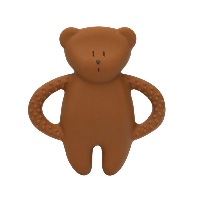 Beißring aus Naturkautschuk – Caramel