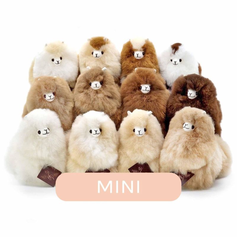 Fluffiges Alpaka Naturals-Kuscheltier – Espresso 15 cm