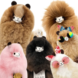 Fluffiges Alpaka Naturals-Kuscheltier – Macchiato 23 cm