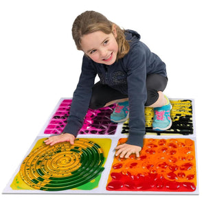 Sensorischer Pfad Flüssigkeitsplatten mit Struktur 30 cm 6 Stück