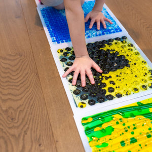 Sensorischer Pfad Flüssigkeitsplatten mit Struktur 30 cm 6 Stück