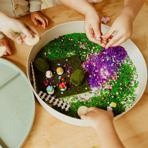 Sensorik-Spieltablett Play Tray 2-in-1 – Salbei