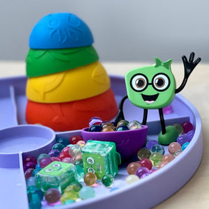 Sensorik-Spieltablett Play Tray 2-in-1 – Flieder