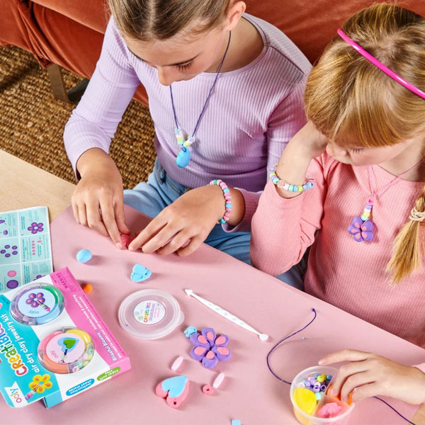 Schmuck-Set aus selbsthärtendem Schaum – Fröhliche Blumen