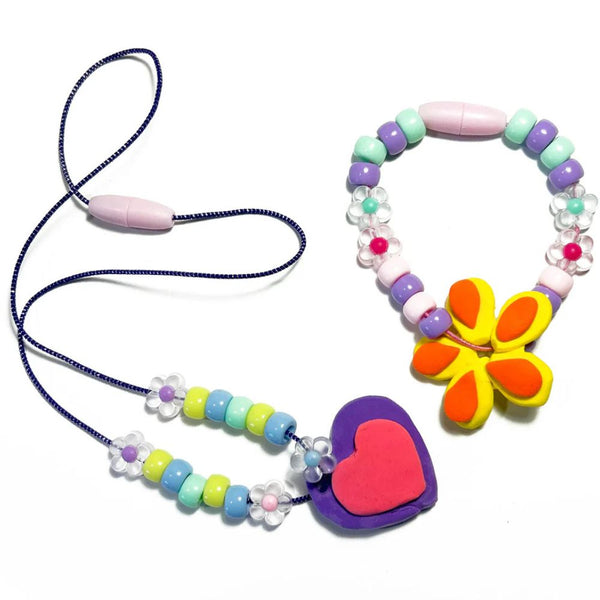 Schmuck-Set aus selbsthärtendem Schaum – Fröhliche Blumen