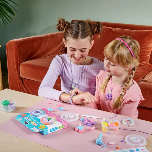 Schmuck-Set aus selbsthärtendem Schaum – Fröhliche Blumen