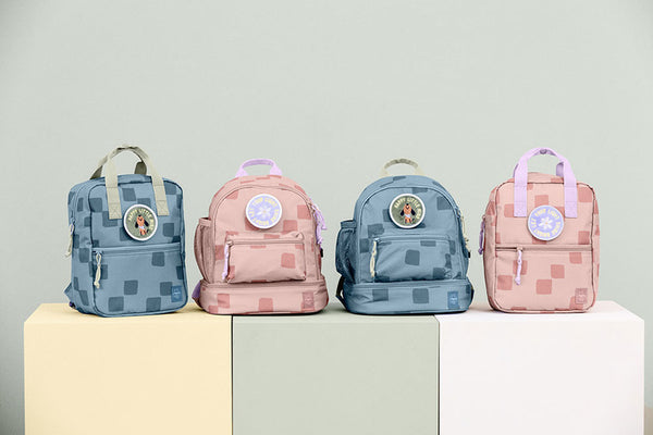 Kindergartenrucksack Mini eckig – Pattern Party Rose