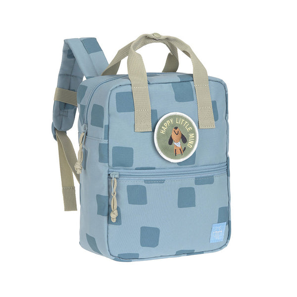 Kindergartenrucksack Mini eckig – Pattern Party Blue