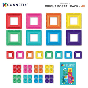 Klocki magnetyczne Connetix - Bright Portal Pack 48 el.