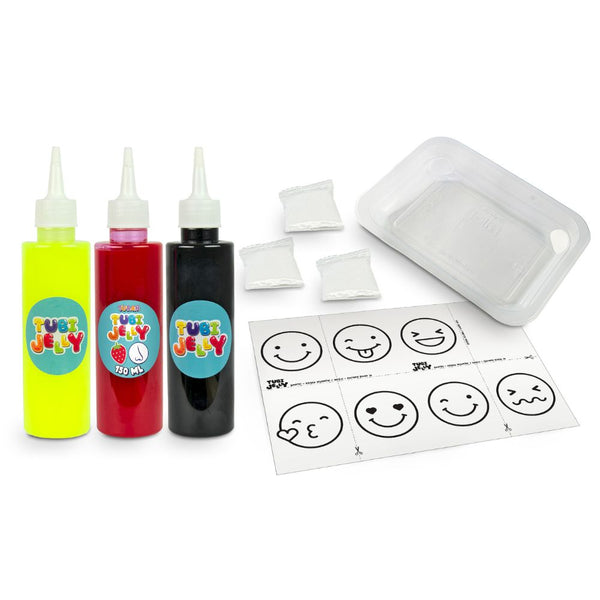 Tubi Jelly Set, 3 Farben – Emoticons