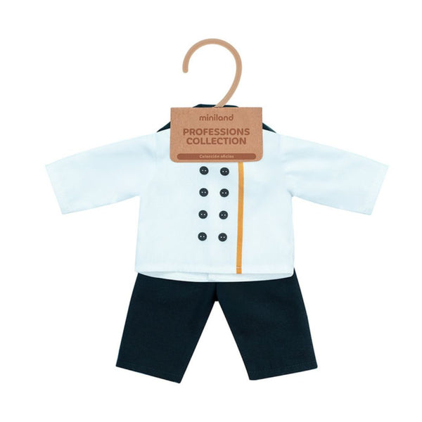 Kochuniform für 38 cm große Puppe