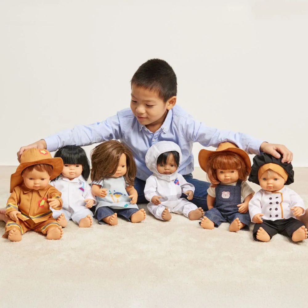 Kochuniform für 38 cm große Puppe