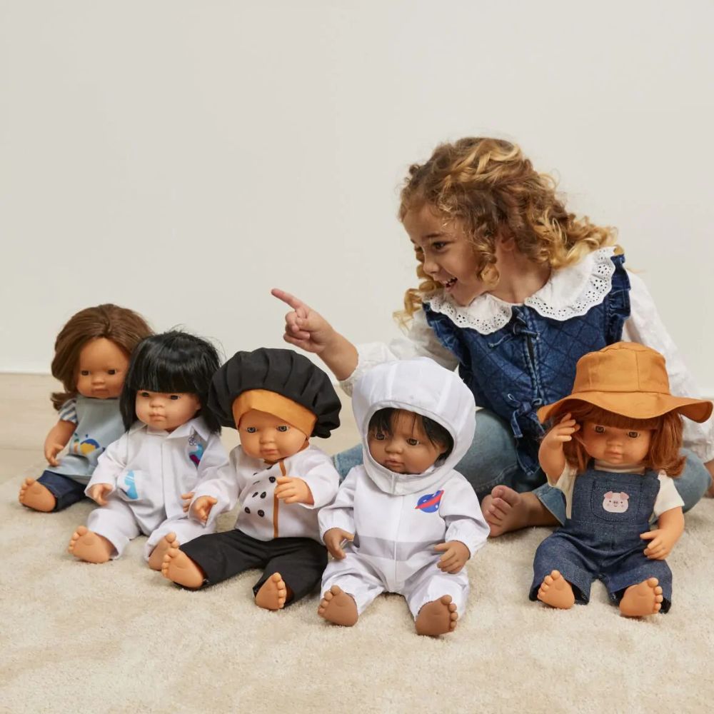 Kochuniform für 38 cm große Puppe