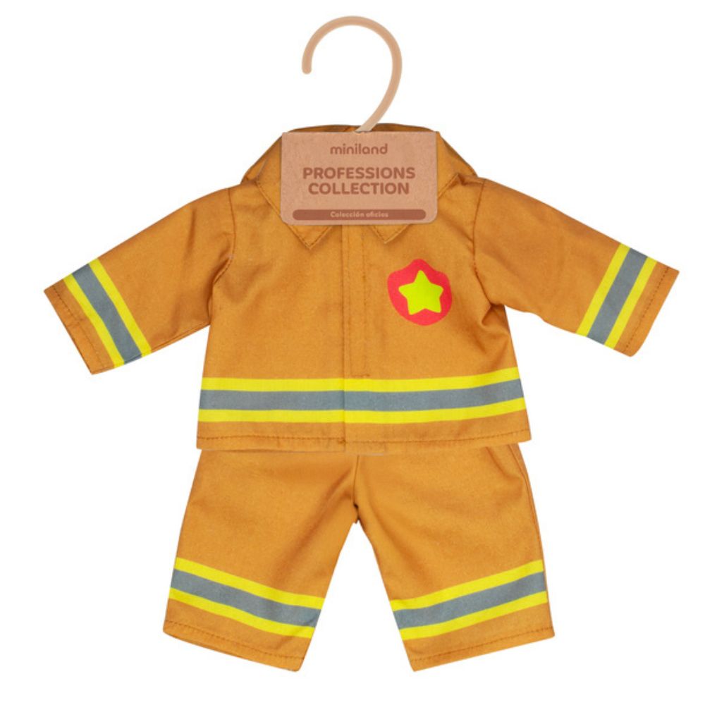 Feuerwehrmann-Kostüm für 38 cm große Puppen