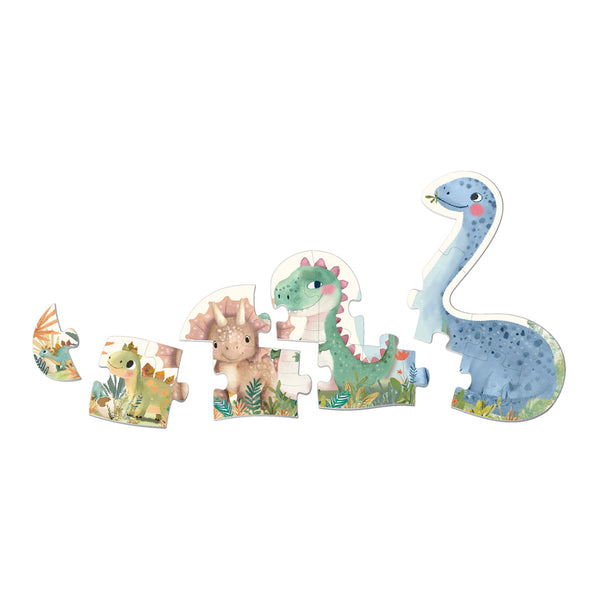 Progressive Puzzle My First – Dinosaurier 2+