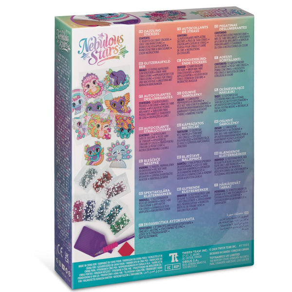 Kreative Aufkleber zum Verzieren mit Kristallen