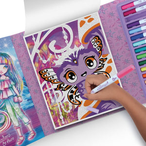 Kreatives Malbuch mit Filzstiften – Mystery 7+