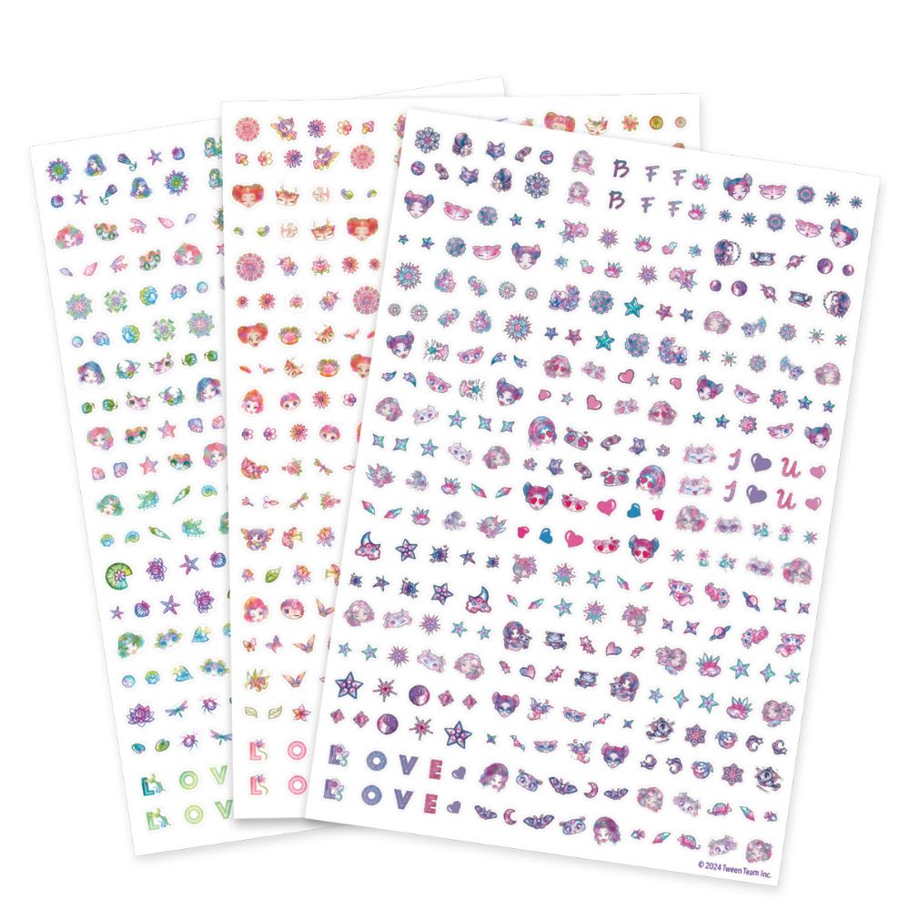 Nagelsticker für Kinder, 300 Stück – Marinia