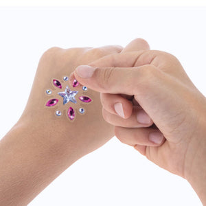 Kristall-Tattoos zum Aufkleben – Isadora, 25 Stück