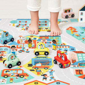 Spielmatte mit Straße Cross Roads – Stadt 2+