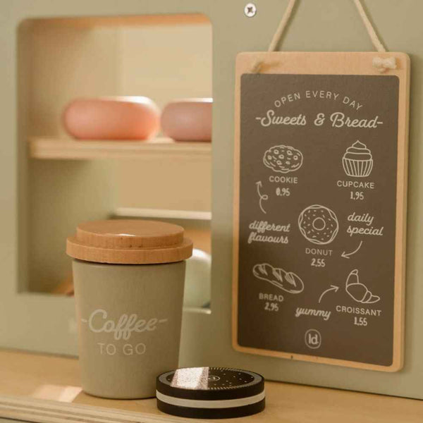 Drewniana kawiarenka z akcesoriami Little Dutch