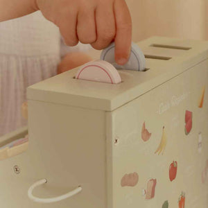 Drewniana kasa fiskalna ze skanerem i czytnikiem kart Little Dutch