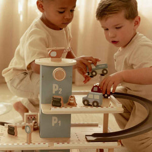 Drewniany garaż wielopoziomowy Little Dutch