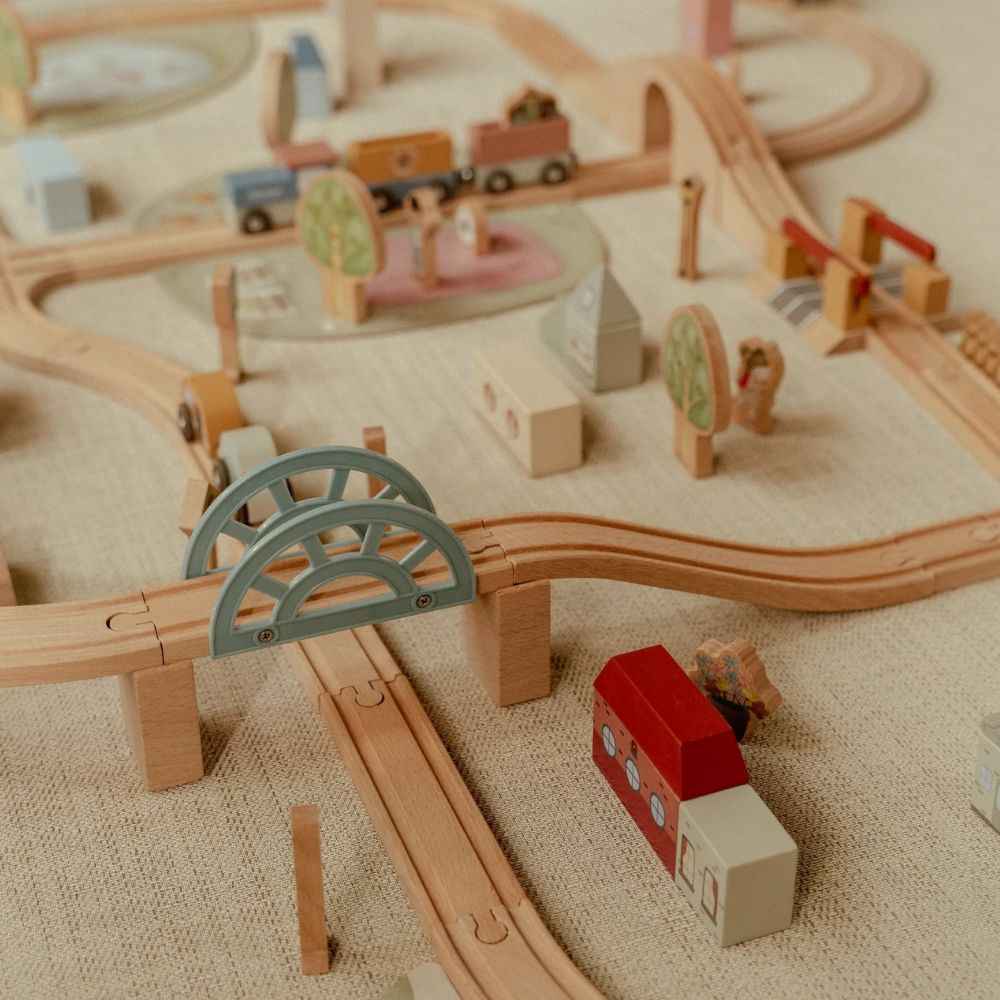 Drewniana kolejka XXL Little Dutch 114 el.