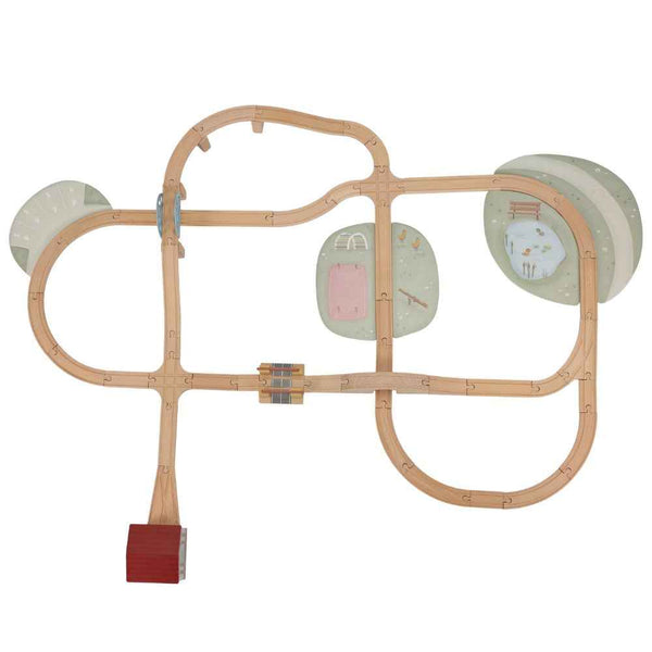 Drewniana kolejka XXL Little Dutch 114 el.