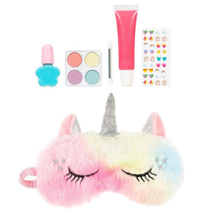 Make-up-Kosmetik für Kinder, Set mit Schlafmaske – Einhorn